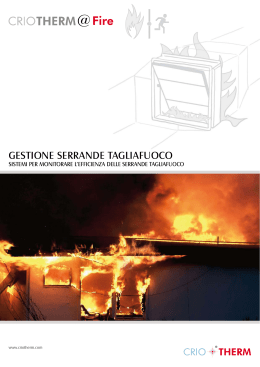 GESTIONE SERRANDE TAGLIAFUOCO - Criotherm Engineering S.r.l.
