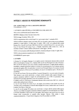intese e abuso di posizione dominante