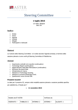 Steering Committee - CNA Emilia Romagna