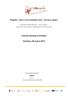 Verbale Steering Committee
