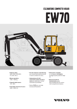 ESCAVATORE COMPATTO VOLVO - Volvo Construction Equipment