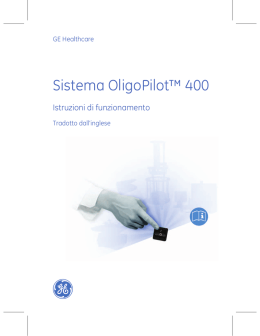 Sistema OligoPilot&trade; 400 - GE Healthcare Life Sciences