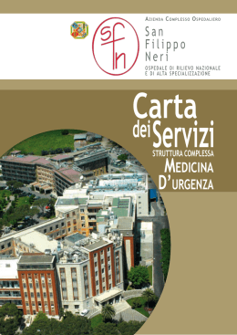 Servizi - Azienda Complesso Ospedaliero San Filippo Neri