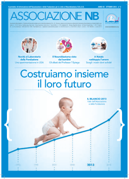 ottobre 2014 - Associazione Italiana per la Lotta al Neuroblastoma