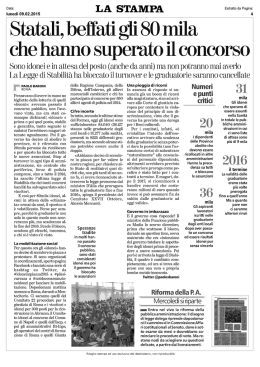 Statali, beffati gli 80 mila che hanno superato il concorso