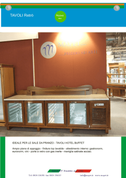 tavolo retr&ograve;