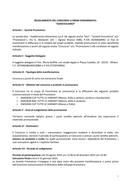 Regolamento - SaiKeVoliamo