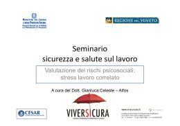 Valutazione dei rischi psicosociali: stress lavoro