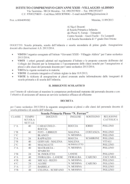 istituto comprensivo giovanni xxiii -villaggio aldisio