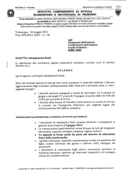 ISTITUTO COMPRENSIVO DI SCUOLA