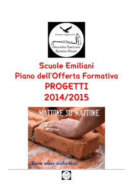 PROGETTI 2014/2015 - Collegio Emiliani
