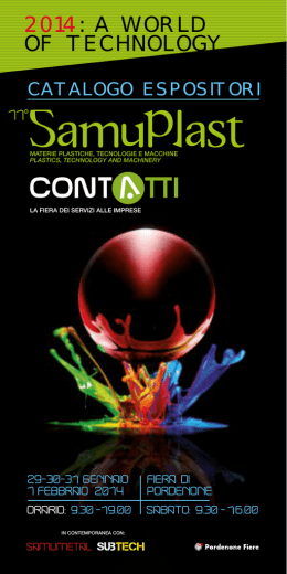Catalogo espositori 2014 in PDF