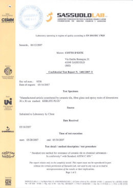 ASTM C 650 - Resistance to chemical substances