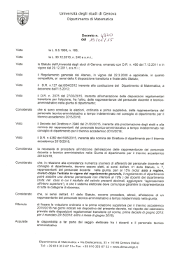 indizione elezioni giunta 2015-2018