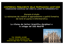 La riforma dei Settori Scientifico disciplinari e lo sviluppo del SSD