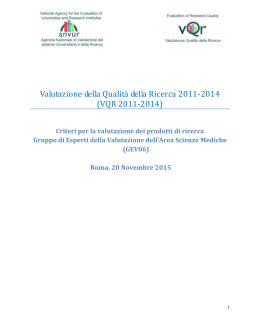 Criteri GEV 06 - Università degli Studi di Trento