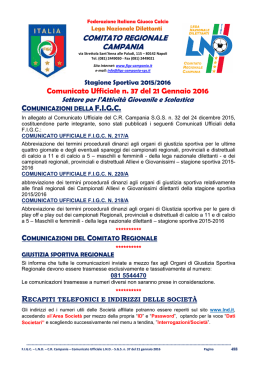 CUN 37 CR CAMPANIA LND - SGS del 21.01.2016