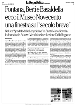 Fontana, Berti e Basaldella ecco il Museo Novecento una finestra sul