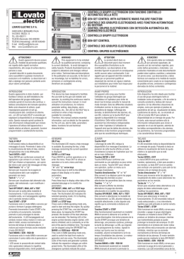 Technical instruction - Gen-set control RGK60