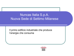Nuncas Italia S.p.A. Nuova Sede di Settimo Milanese