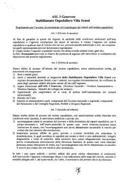 ASL 3 Genovese Stabilimento Ospedaliero Villa Scassi