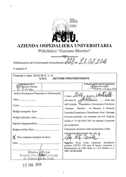 azienda ospedaliera universitaria policlinico . martinoi