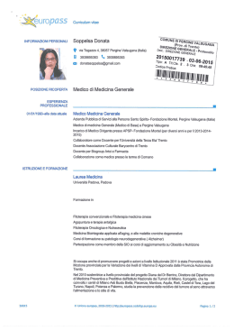 Soppelsa Donata - Comune di Pergine Valsugana