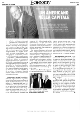 Un americano nella capitale