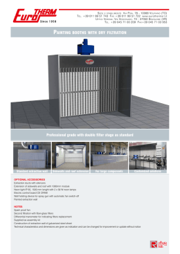 Professional grade with double filter stage as standard PAINTING