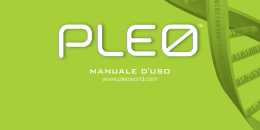 MANUALE D`USO
