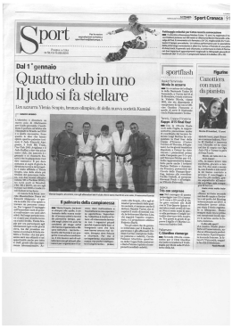 port - KUMIAI sezione JUDO