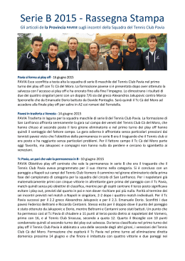 Serie B 2015 - Rassegna Stampa