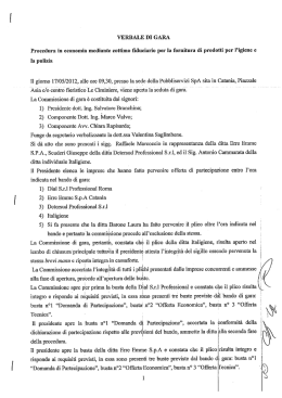 verbale di gara - pubbliservizi spa