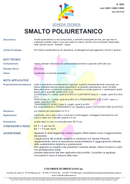 SMALTO POLIURETANICO - Colorificio Bresciano