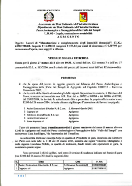 Assessorato dei Beni Cnirurnir` e deii`ideniiid Sieiiiano