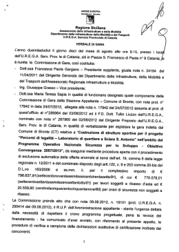 Verbale di Gara del 10-08-2012