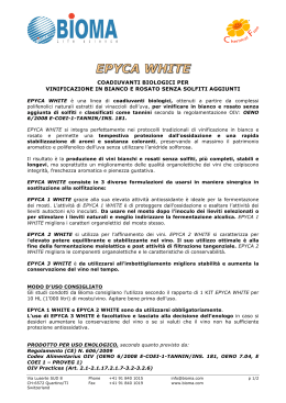 20140617 EPYCA WHITE vini bianchi e rosati senza solfiti
