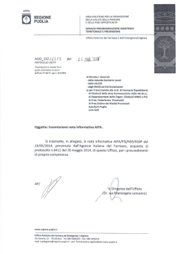 Prot.6412 del 28/05/2014 - Nota AIFA