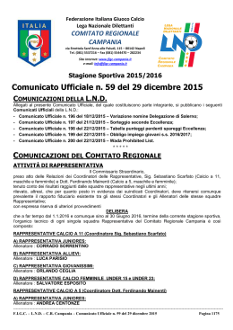 cu59 2015-2016 - Comitato Regionale Campania
