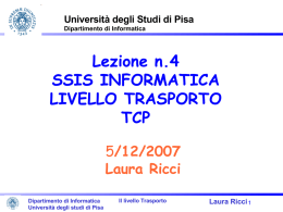tcp - Dipartimento di Informatica