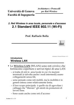 Architetture e Protocolli per Reti Wireless ( 1.225 Kb)