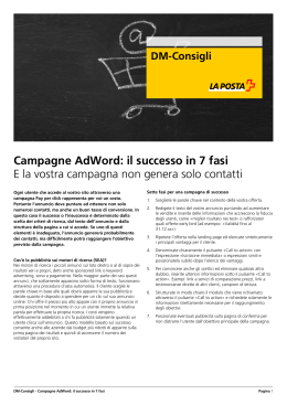 DM-Consigli: Campagne AdWord: il successo in 7 fasi