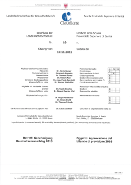 Page 1 AUTONOME PROVINZ BOZEN&mdash;S&Ugrave;DTiROL PROV&Igrave;NCIA