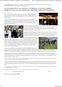 (UN\222ALTERNATIVA AL VINITALY: SUMMA12