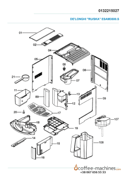 Page 1 0132215027 DE`LONGHI "RU/SKA" ESAM3500.S +38 067