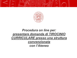 Procedura per domanda presso struttura ad personam