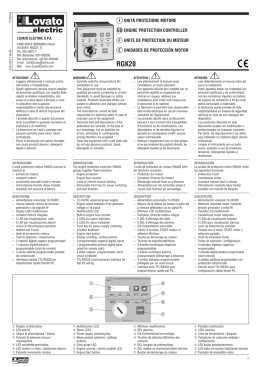Technical instruction - Engine protection controller