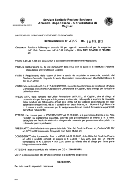 Determinazione n. 475 del 18.10.2013