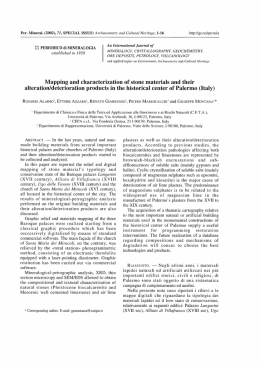 Mapping and characterization of stone materials and their alteration