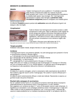 Meningite da meningocchi - Dott. med. Vincenzo D`Apuzzo, Centro